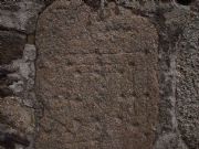 Juego romano de tres en raya, Iglesia románica de Santa María. Petín, Orense